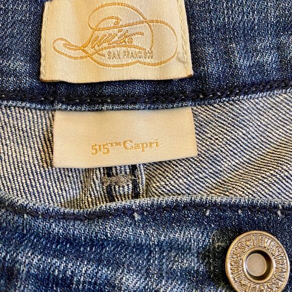 Levi's Dark Blue 515™ Capri Jeans - Picture 5 of 8